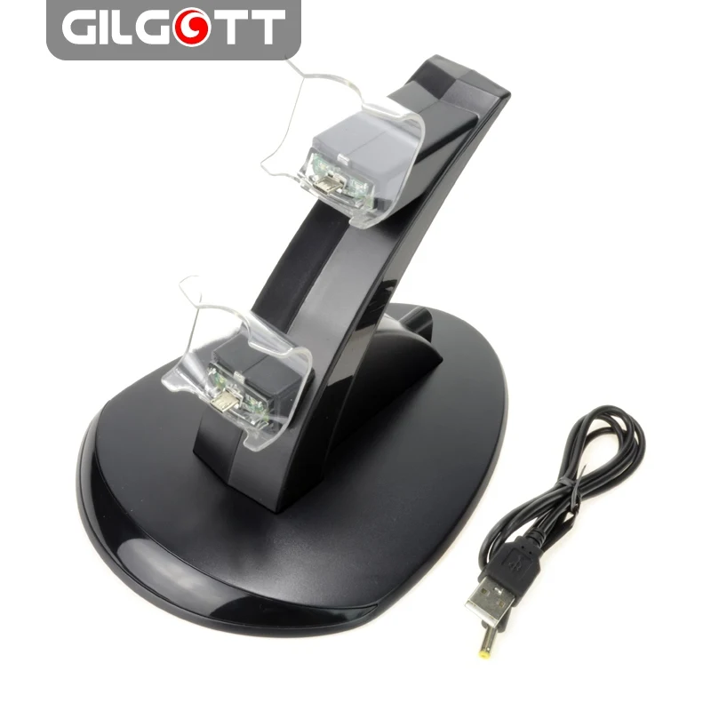 USB двойной геймпад зарядное устройство игровой контроллер источник питания