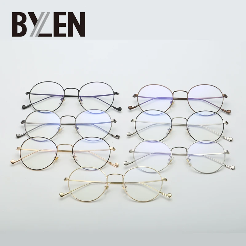BYLEN Round Glasses Frames Women Eyeglasses Retro Alloy Frame Spectacle Plain Eyewear Optical Clear Lens Glasses Frame
BYLEN Round Glasses Frames Women Eyeglasses Retro Alloy Frame Spectacle Plain Eyewear Optical Clear Lens Glasses Frame