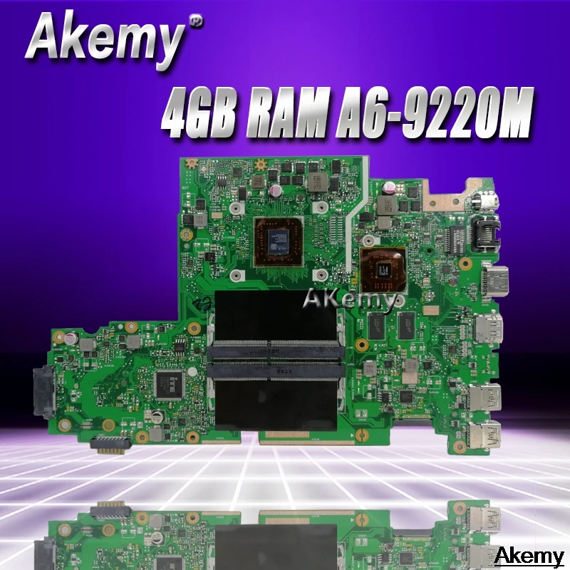 X542BP laptop motherboard For Asus X542B X542BP A580B K580B Mainboard 100% test 4GB RAM A6-9220M CPU 2.5GHZ
X542BP laptop motherboard For Asus X542B X542BP A580B K580B Mainboard 100% test 4GB RAM A6-9220M CPU 2.5GHZ