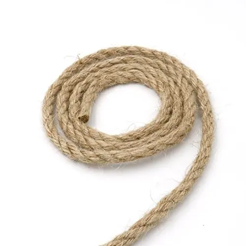 65 Feet 6mm Jute Rope 4 Ply Natural Thick Jute Hemp Rope Strong String Craft Twine for DIY & Arts Crafts,Christmas Gift Packing
65 Feet 6mm Jute Rope 4 Ply Natural Thick Jute Hemp Rope Strong String Craft Twine for DIY & Arts Crafts,Christmas Gift Packing