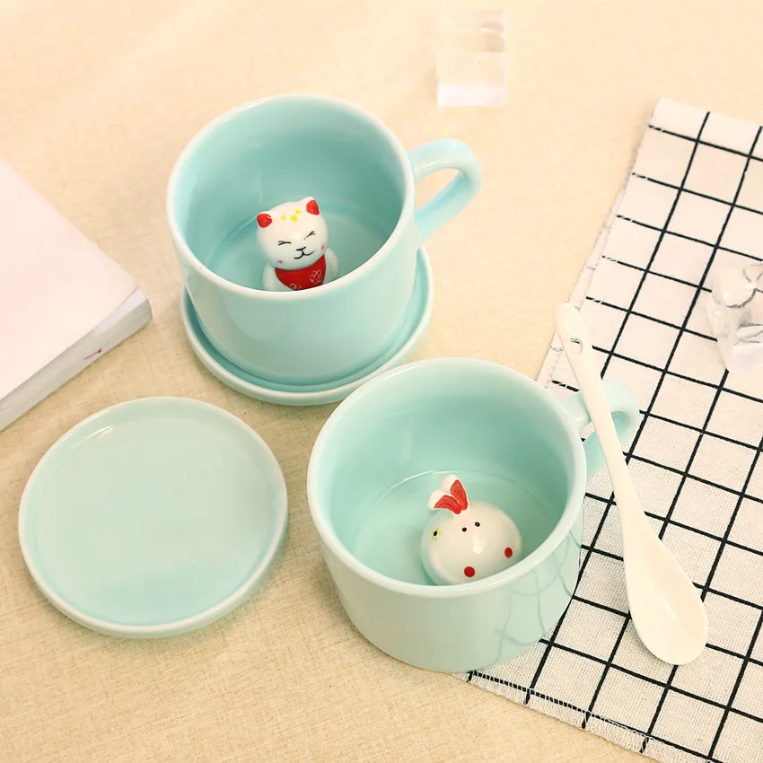 3D Cute Animal Decoration Coffee Mug Ceramic Cute Mugs Couple Cup Tea Milk Cup Cartoon Creative 200-300 ML Panda Maneki Neko
3D Cute Animal Decoration Coffee Mug Ceramic Cute Mugs Couple Cup Tea Milk Cup Cartoon Creative 200-300 ML Panda Maneki Neko