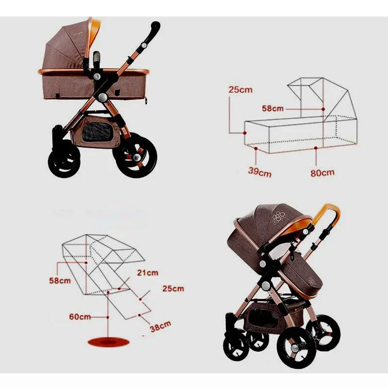 2020 4 in 1 Baby Stroller Higher Land-scape Baby Walker 3 in 1 Portable Stroller 2 in 1 Pram for Lying and Seating
2020 4 in 1 Baby Stroller Higher Land-scape Baby Walker 3 in 1 Portable Stroller 2 in 1 Pram for Lying and Seating