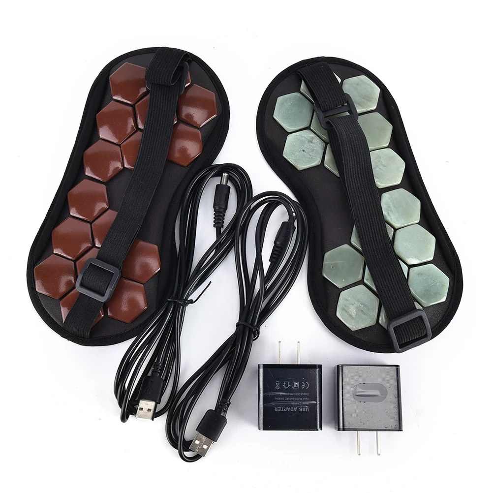 1XEye Mask+1XHeater Nature Jade Stone Germanium Tourmaline Sleep Face Eye Mask Physical Therapy For Travel Office Use
1XEye Mask+1XHeater Nature Jade Stone Germanium Tourmaline Sleep Face Eye Mask Physical Therapy For Travel Office Use