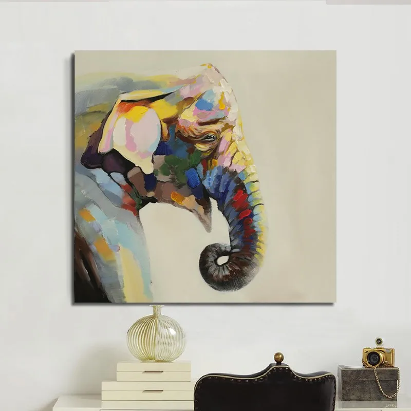 Handpainted Animal Abstract Art For Home Decor Canvas painting Home Lovely Cute Elephant Oil Paintings on Canvas Hang Pictures
Handpainted Animal Abstract Art For Home Decor Canvas painting Home Lovely Cute Elephant Oil Paintings on Canvas Hang Pictures