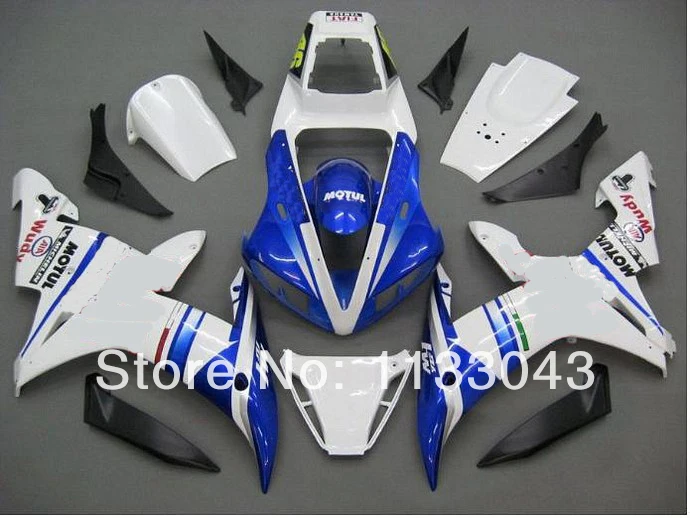 Injection moldFreecustom blue white fairing kits for Yamaha YZF-R1 02 03 YZF R1 02-03 YZF 1000 R1 2002 2003 fairing set #22vn +
Injection moldFreecustom blue white fairing kits for Yamaha YZF-R1 02 03 YZF R1 02-03 YZF 1000 R1 2002 2003 fairing set #22vn +