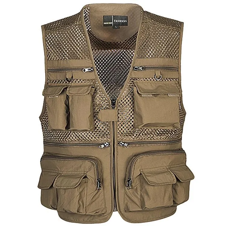 Unloading Tactical Vest Coat Fashion Men's Summer Photographer Waistcoat Mesh Work Sleeveless Jacket Tool Many Pocket Vest Male
Unloading Tactical Vest Coat Fashion Men's Summer Photographer Waistcoat Mesh Work Sleeveless Jacket Tool Many Pocket Vest Male