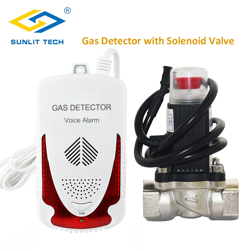 Natural Gas Detector Home Gas Sensor Combustible Gas Monitor Alarm System with DN15 Solenoid Shut off Valve For Home Security
Natural Gas Detector Home Gas Sensor Combustible Gas Monitor Alarm System with DN15 Solenoid Shut off Valve For Home Security