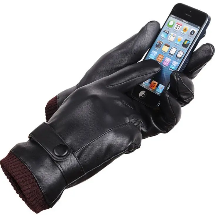 Thickened PU Leather Touchscreen knitting Cuff Gloves Full finger Warm Winter Autumn Men Women Mitten AD0735
Thickened PU Leather Touchscreen knitting Cuff Gloves Full finger Warm Winter Autumn Men Women Mitten AD0735
