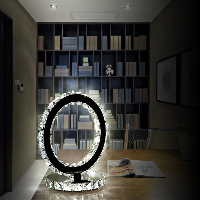 Modern Stainless Steel Crystal LED Table Lamp bedroom bedside crystal light minimalist living room Desktop decorative lights
Modern Stainless Steel Crystal LED Table Lamp bedroom bedside crystal light minimalist living room Desktop decorative lights