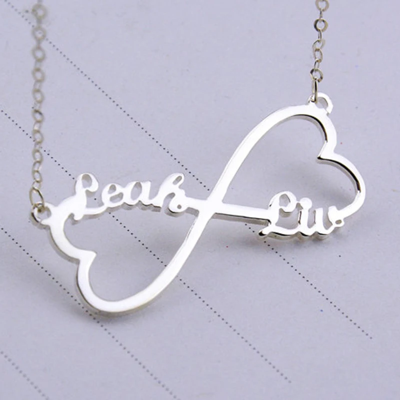 Heart Shape Double Names Infinite Necklace Customized Name Jewelry Any Name with Fashion Design Stainless Steel Women Necklace
Heart Shape Double Names Infinite Necklace Customized Name Jewelry Any Name with Fashion Design Stainless Steel Women Necklace