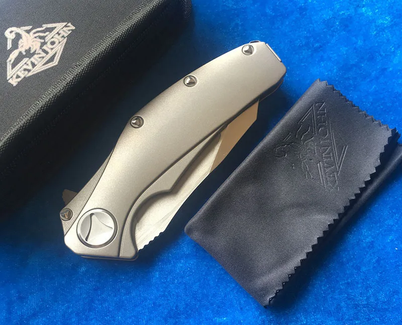 KEVIN JOHN VENOM matrix Folding Ball bearing Flipper Knife S35VN Titanium carbon fiber camp hunt survival outdoor knives tools
KEVIN JOHN VENOM matrix Folding Ball bearing Flipper Knife S35VN Titanium carbon fiber camp hunt survival outdoor knives tools