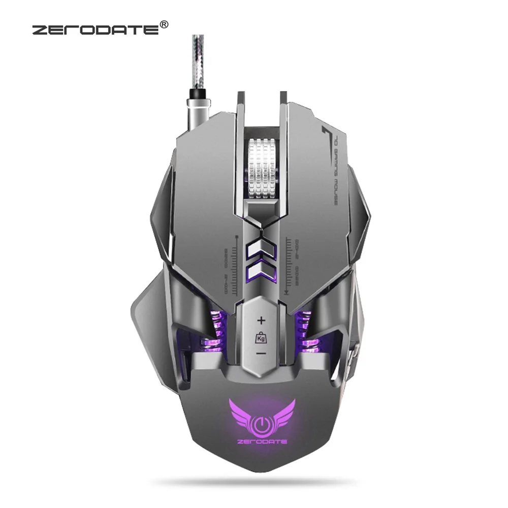 ZERODATE X300GY 7 Programmable Buttons 3200dpi USB Wired Mechanical Gaming Mouse Macro Definition Backlit Gaming Mouse
ZERODATE X300GY 7 Programmable Buttons 3200dpi USB Wired Mechanical Gaming Mouse Macro Definition Backlit Gaming Mouse