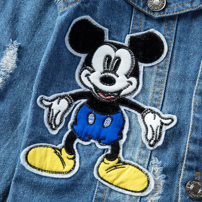 Children Mickey Denim Jackets Coat 2020 Hot Autumn Kids Fashion Printing Outerwear For Baby Boys Girls Hole Jeans Coat 3-7Years
Children Mickey Denim Jackets Coat 2020 Hot Autumn Kids Fashion Printing Outerwear For Baby Boys Girls Hole Jeans Coat 3-7Years