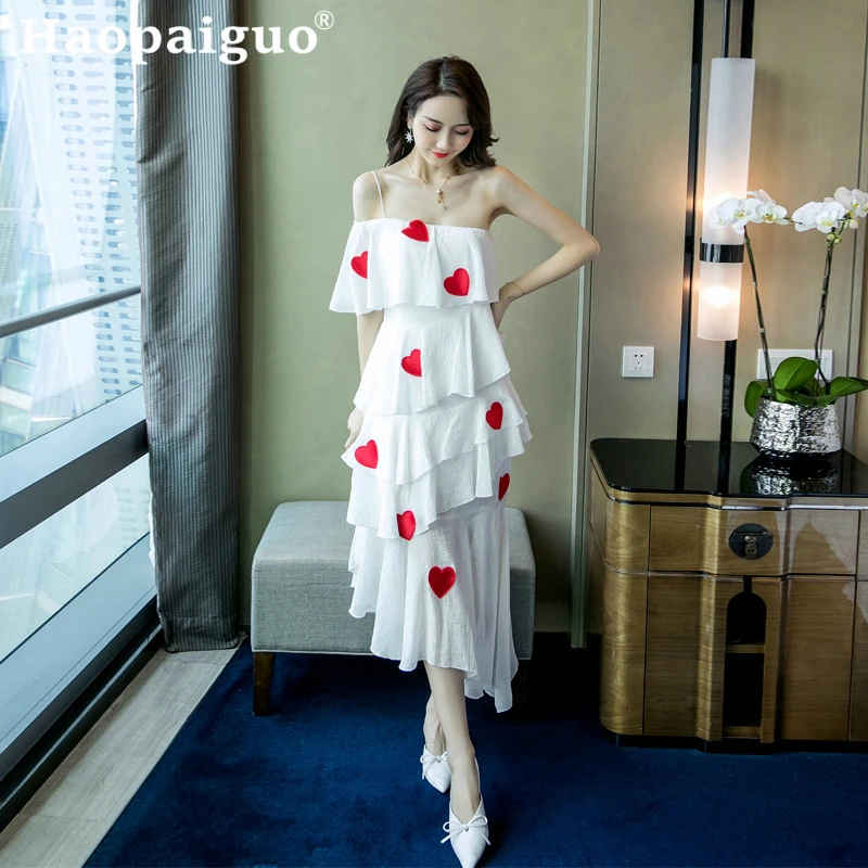 Plus Size Print Cute Love Star Ladies Dresses Slash Neck Vacation Beach Dress Women Wrap White Dress Ropa Mujer 2019 Jurken
Plus Size Print Cute Love Star Ladies Dresses Slash Neck Vacation Beach Dress Women Wrap White Dress Ropa Mujer 2019 Jurken