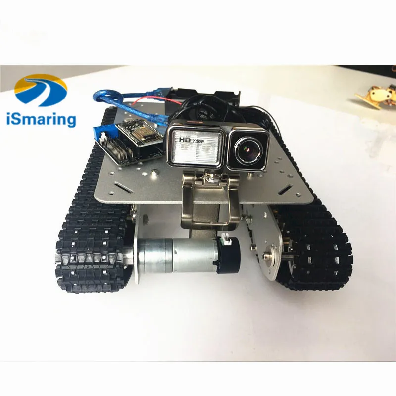 Official ismaring silvr TS100 RC WiFi Robot Tank Chassis Controlled by Android/iOS Phone based on Nodemcu ESP8266 with Video
Official ismaring silvr TS100 RC WiFi Robot Tank Chassis Controlled by Android/iOS Phone based on Nodemcu ESP8266 with Video