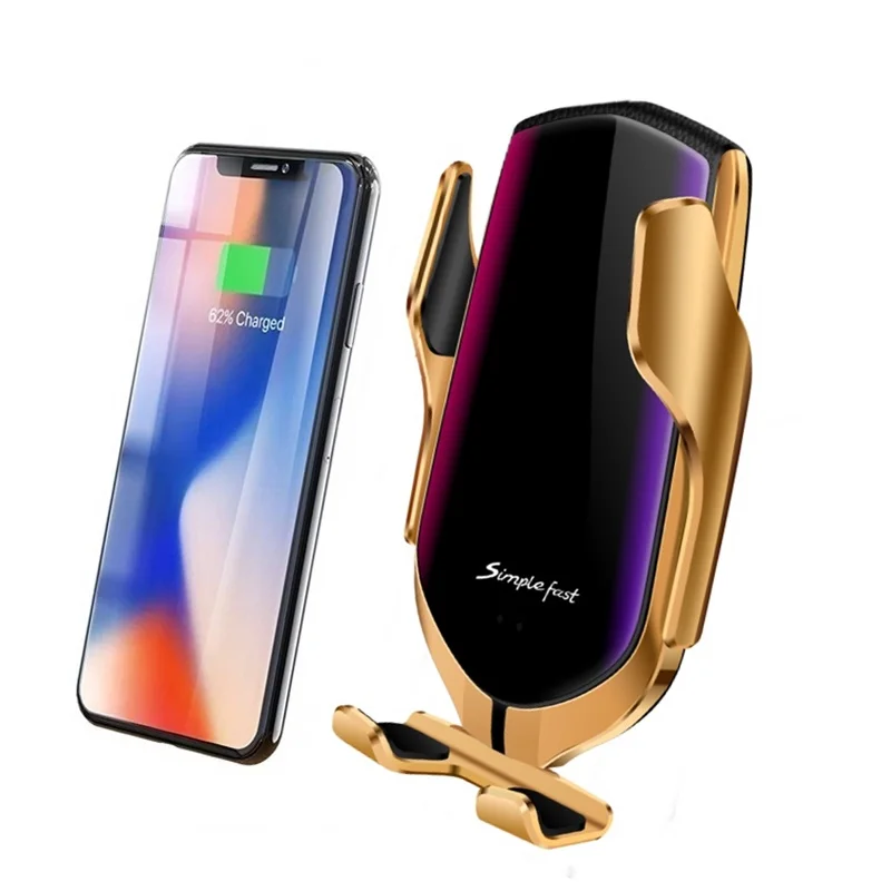 10 Вт автомобильный держатель Qi Беспроводной Зарядное устройство для Iphone X 8 7