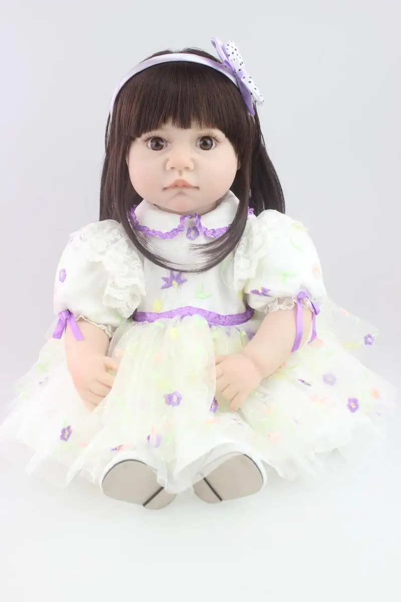 NPK 23" silicone reborn baby girl dolls brown eyes for child gift soft Pretty bebe reborn com corpo de silicone menina boneca
NPK 23" silicone reborn baby girl dolls brown eyes for child gift soft Pretty bebe reborn com corpo de silicone menina boneca