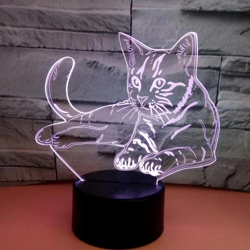 3D Визуальный Кот, разноцветный акриловый светильник, креативный подарок, мебель для дома, 7 цветов, меняющий цвет, украшение для рабочего сто...
3D Визуальный Кот, разноцветный акриловый светильник, креативный подарок, мебель для дома, 7 цветов, меняющий цвет, украшение для рабочего сто...
