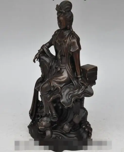 S04013 10"china buddhism fane bronze Freedom kwan-yin GuanYin Bodhisattva buddha statue 
S04013 10"china buddhism fane bronze Freedom kwan-yin GuanYin Bodhisattva buddha statue
