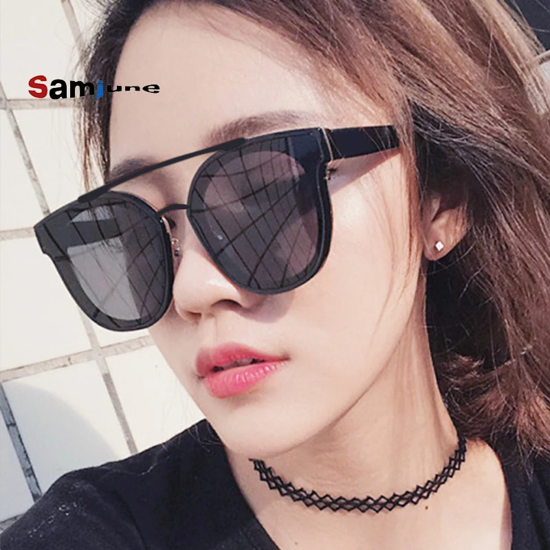 Samjune Hot Sale Fashion Cat Eye Sunglasses Women Classic Brand Designer Female Twin-Beams Coating Mirror Flat Panel Lens
Samjune Hot Sale Fashion Cat Eye Sunglasses Women Classic Brand Designer Female Twin-Beams Coating Mirror Flat Panel Lens