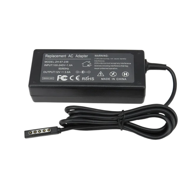 12V 3.6A 43W AC Tablet Power Adapter Charger For Microsoft Surface Pro1 Pro2 Pro 1 Pro 2
12V 3.6A 43W AC Tablet Power Adapter Charger For Microsoft Surface Pro1 Pro2 Pro 1 Pro 2