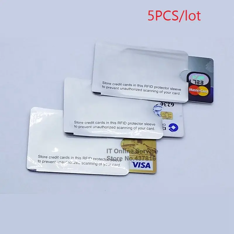 5PCS/lot RFID Shielded Card Sleeve 13.56mhz IC card protection sheath NFC card Storage Home Office Storage
5PCS/lot RFID Shielded Card Sleeve 13.56mhz IC card protection sheath NFC card Storage Home Office Storage