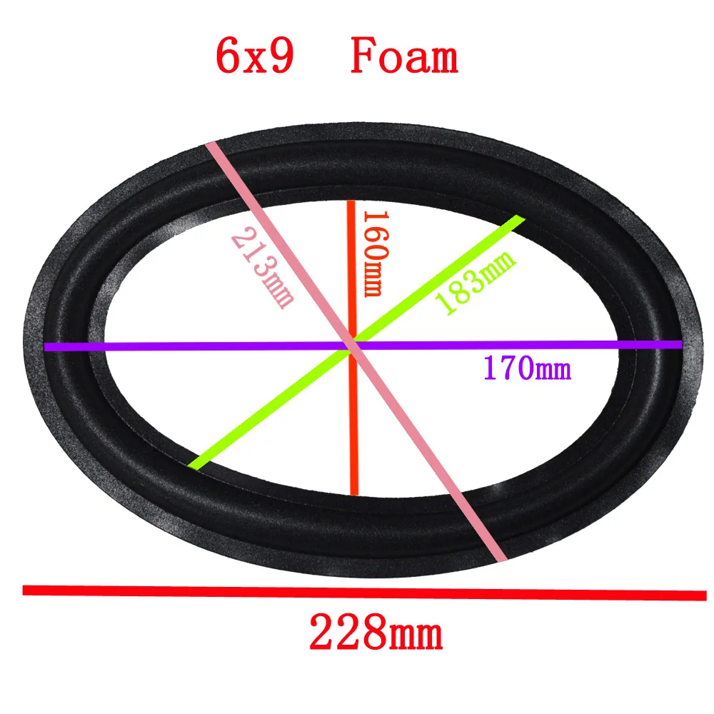 2PCS DIY 6*9 Foam SpFeaker Foam Repair Folding Edge Ring Subwoofer Speaker Repair Accessories woofers
2PCS DIY 6*9 Foam SpFeaker Foam Repair Folding Edge Ring Subwoofer Speaker Repair Accessories woofers