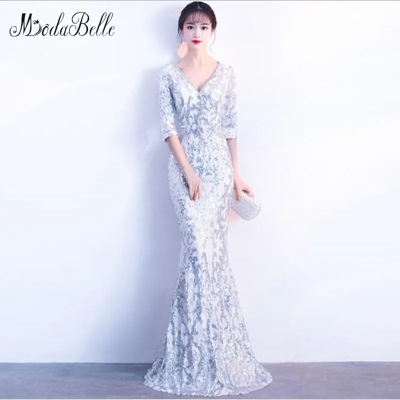 modabelle Silver Sequins Evening Dress Avond Jurken Half Sleeve Rose Gold Mermaid Ladies Evening Dresses Vestidos De Noche Largo
modabelle Silver Sequins Evening Dress Avond Jurken Half Sleeve Rose Gold Mermaid Ladies Evening Dresses Vestidos De Noche Largo