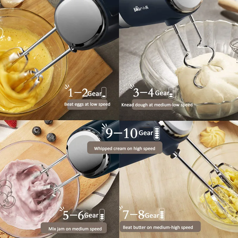 Kbxstart 300W Food Blender 10 Speeds Handheld Dough Mixer Egg Beater Multifunctional Food Processor Electric Kitchen Mixer
Kbxstart 300W Food Blender 10 Speeds Handheld Dough Mixer Egg Beater Multifunctional Food Processor Electric Kitchen Mixer