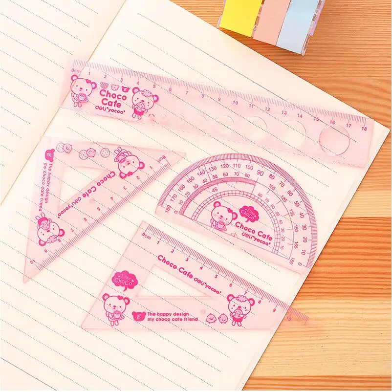 Student ruler Sets Cartoon Ruler Square Goniasmometer Drawing Set for kids School Stationery Set No.9619
Student ruler Sets Cartoon Ruler Square Goniasmometer Drawing Set for kids School Stationery Set No.9619