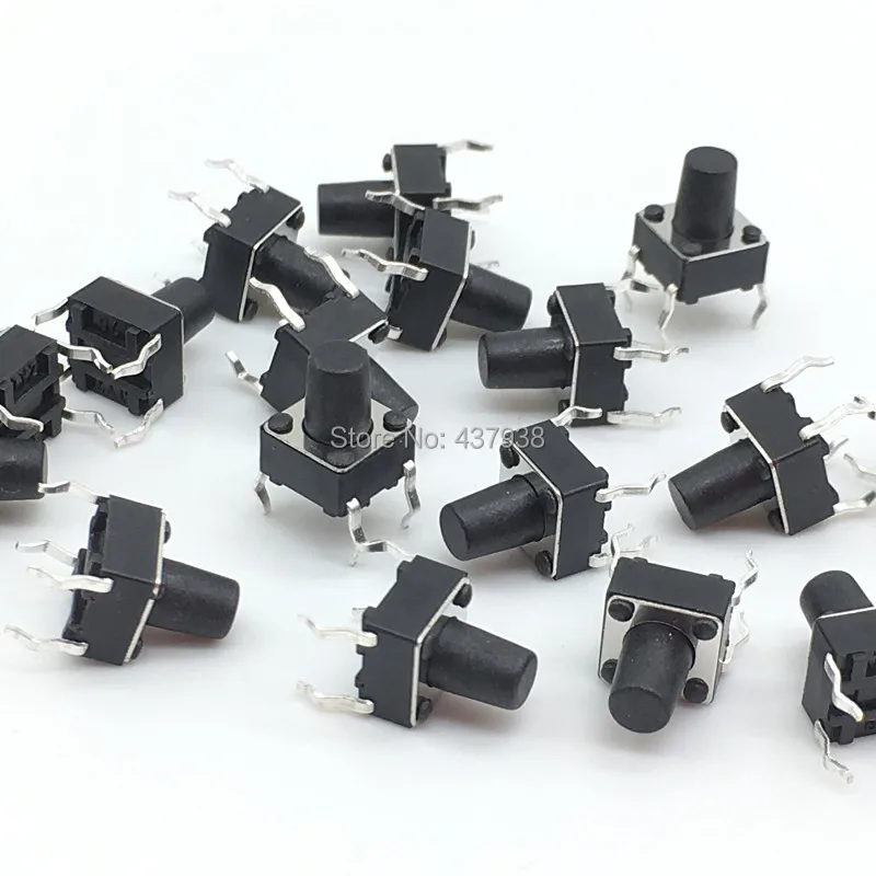 100pcs 6*6*8mm Panel PCB Momentary Tactile Tact Push Button Micro Switch 4 Pin DIP Light Touch 6x6x8mm Keys Keyboard
100pcs 6*6*8mm Panel PCB Momentary Tactile Tact Push Button Micro Switch 4 Pin DIP Light Touch 6x6x8mm Keys Keyboard