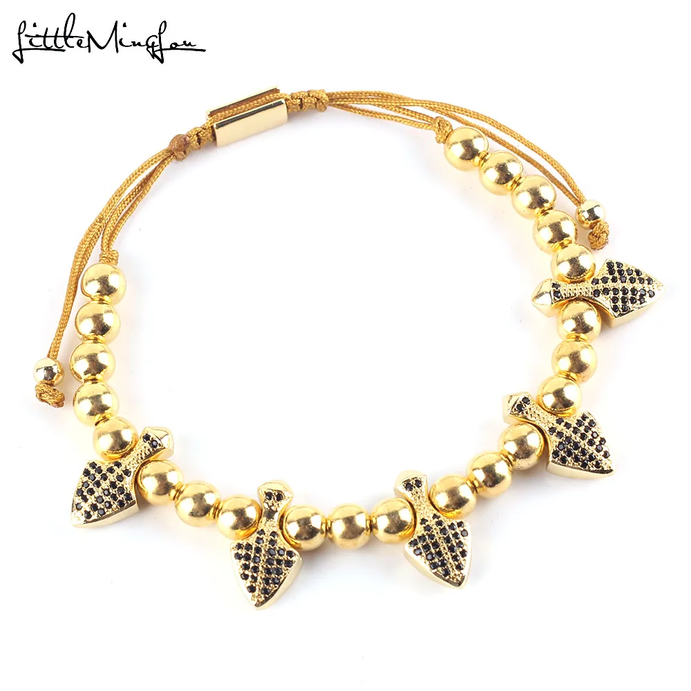Luxury Paved black CZ Punk Rock Spikes Rivet charm women Bracelet Braided Macrame Adjustable Bracelets & Bangles for men jewelry
Luxury Paved black CZ Punk Rock Spikes Rivet charm women Bracelet Braided Macrame Adjustable Bracelets & Bangles for men jewelry