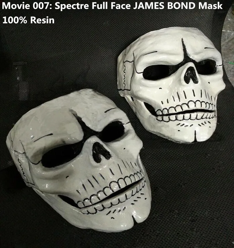 2016 Famous Movie 007: Spectre Full Face Mask GFRP Skull Skeleton Scary Unisex Cosplay Props for Party Halloween Carnival Toys
2016 Famous Movie 007: Spectre Full Face Mask GFRP Skull Skeleton Scary Unisex Cosplay Props for Party Halloween Carnival Toys