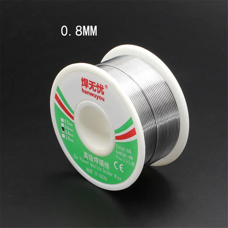 0.8mm Soldering Wires Welding Iron Rosin Core 60/40 Tin Flux 1.8 Percent Solder Tools 100g
0.8mm Soldering Wires Welding Iron Rosin Core 60/40 Tin Flux 1.8 Percent Solder Tools 100g