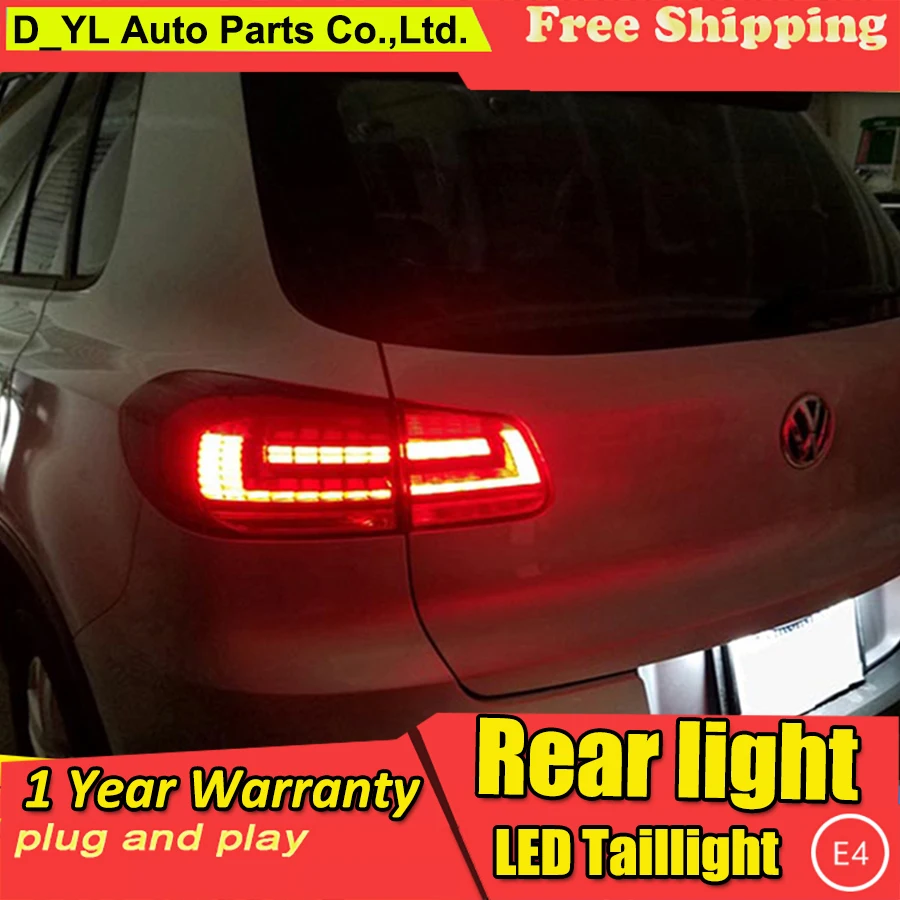 DY_L стайлинга автомобилей для VW Tiguan хвост светильник s 2013 2015 Volks Wagen новые