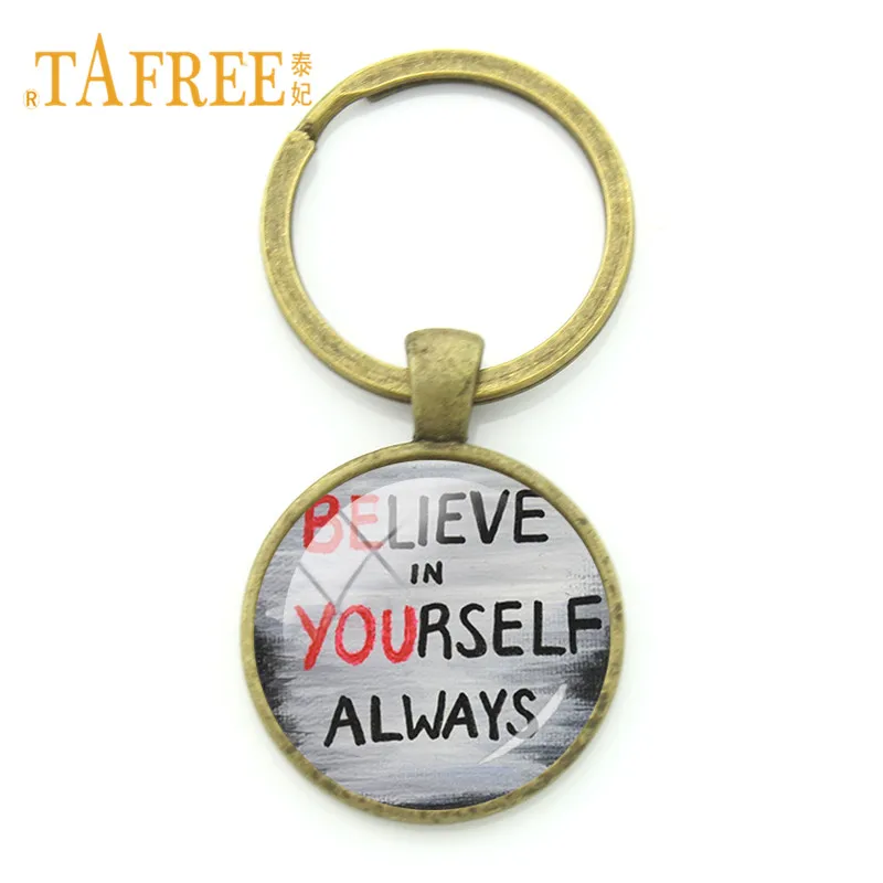 TAFREE Antique Bronze Key Chain BElieve In YOUrself Inspirational Quote Faith Letter Charm Key Ring Key Bag Pendant Gift A875
TAFREE Antique Bronze Key Chain BElieve In YOUrself Inspirational Quote Faith Letter Charm Key Ring Key Bag Pendant Gift A875