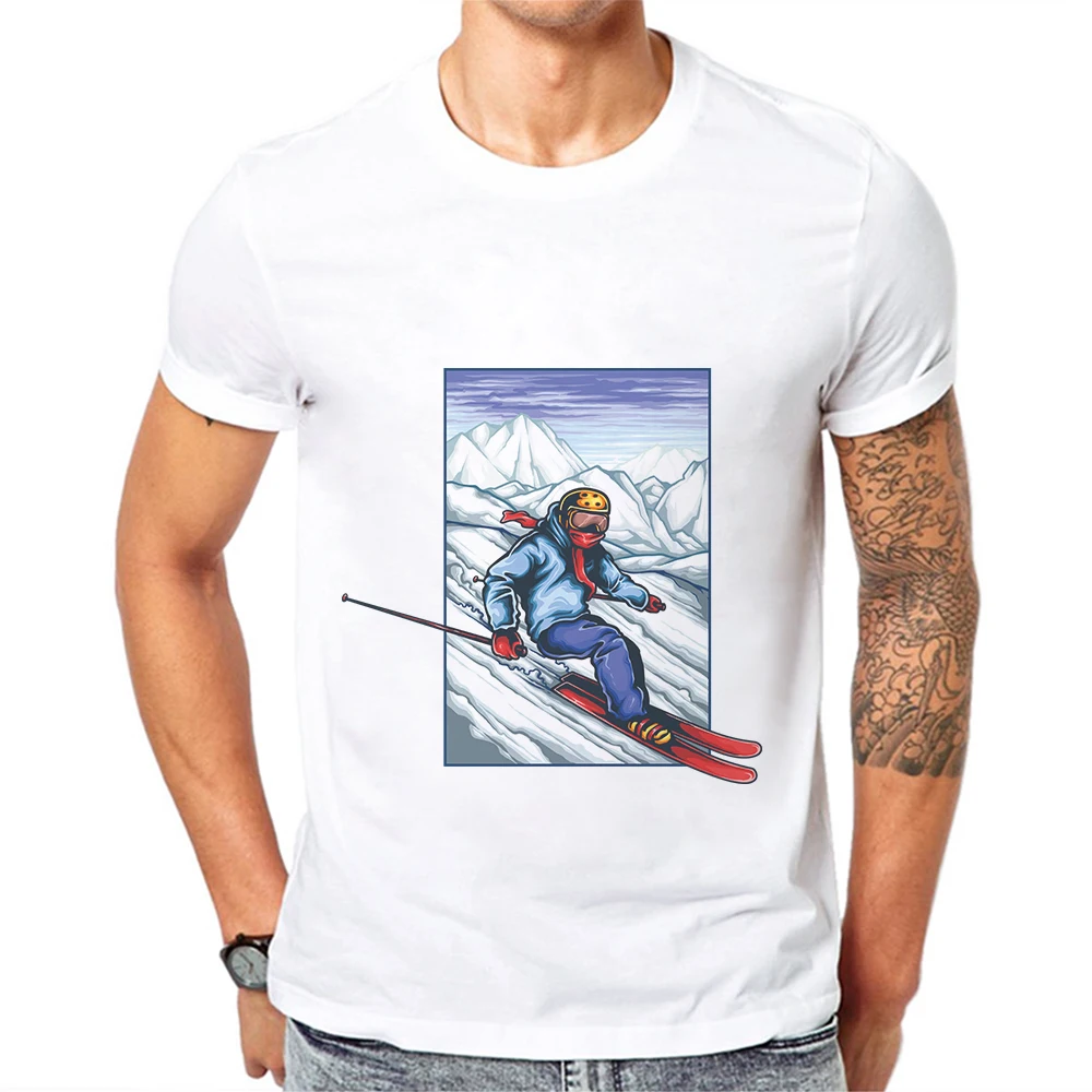 Skiings Guys Printing Men T Shirt Male Short Sleeve Tee Crewneck 100 Cotton Skiing Character Design Men's Clothing Mens T Shirts
Skiings Guys Printing Men T Shirt Male Short Sleeve Tee Crewneck 100 Cotton Skiing Character Design Men's Clothing Mens T Shirts