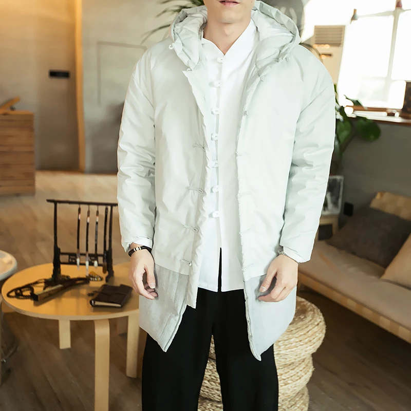 Chinese Style Cotton Parkas Male Long Winter Cotton-padded Jacket Button Vintage Coat Mens Thermal Thicken Hooded Parka Overcoat
Chinese Style Cotton Parkas Male Long Winter Cotton-padded Jacket Button Vintage Coat Mens Thermal Thicken Hooded Parka Overcoat