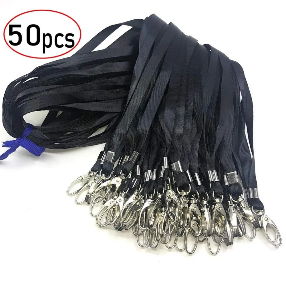 Lanyard Clip Swivel Hook 50 Pack 33-Inch Lanyards with Clip Badge Lanyard Bulk Office Nylon Neck Flat lanyards for id badges Key
Lanyard Clip Swivel Hook 50 Pack 33-Inch Lanyards with Clip Badge Lanyard Bulk Office Nylon Neck Flat lanyards for id badges Key