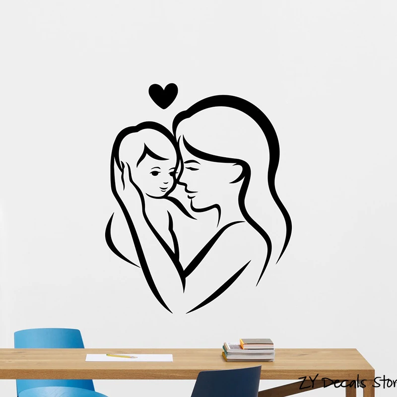Mother With Baby Wall Decal Nursery Bedroom Vinyl Wall Sticker Home Art Love Removable Wall Decor L507
Mother With Baby Wall Decal Nursery Bedroom Vinyl Wall Sticker Home Art Love Removable Wall Decor L507