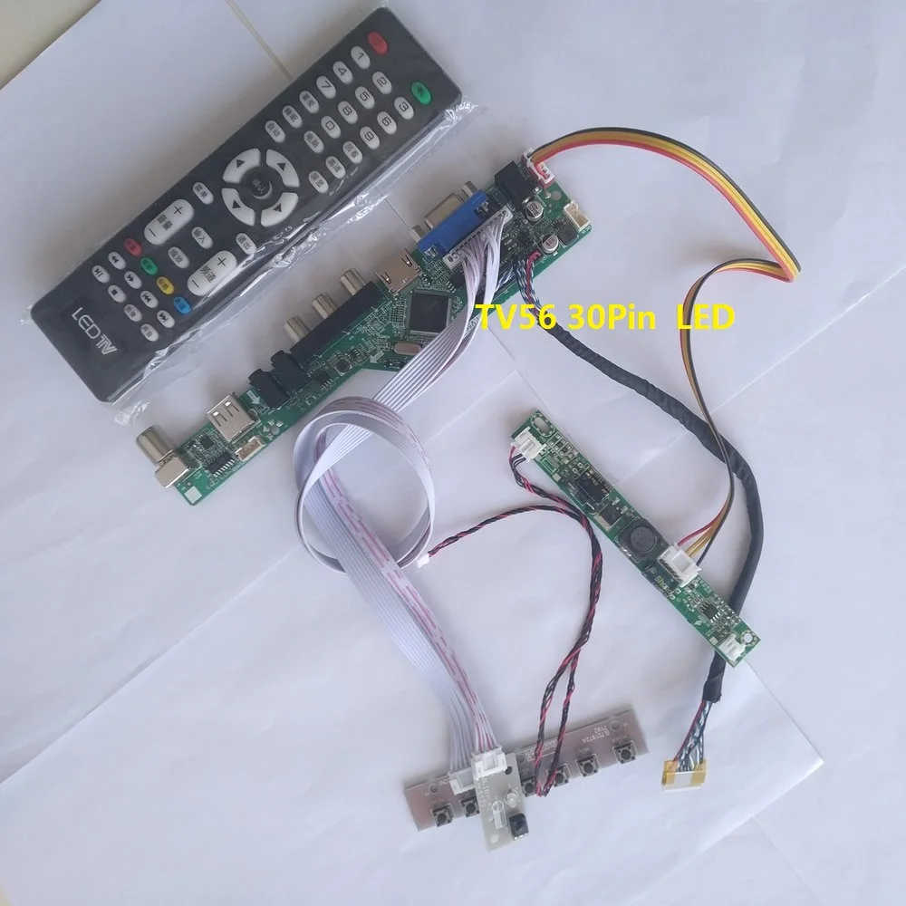Комплект для LM240WU8 SLA2 светодиодный LVDS ТВ AV USB ЖК дисплей DIY CVBS Панель Экран плата
