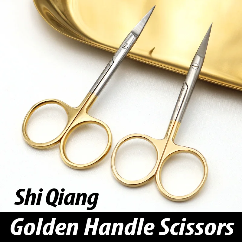 Strong black handle scissors ophthalmological fine express scissors stitches removal scissors surgical tools to cut double eyeli
Strong black handle scissors ophthalmological fine express scissors stitches removal scissors surgical tools to cut double eyeli