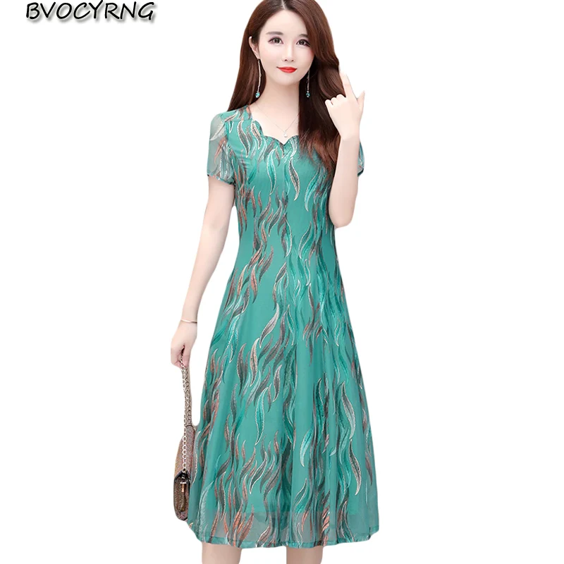 High-end chiffon dress female summer medium long print dress new plus size 6XLwomen fashion casual dresses V-neck slim dresses
High-end chiffon dress female summer medium long print dress new plus size 6XLwomen fashion casual dresses V-neck slim dresses