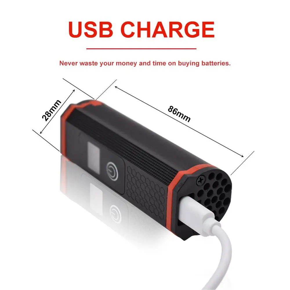 Велосипедный светильник зарядка через USB обновления T6 лампа с жемчугом на горном