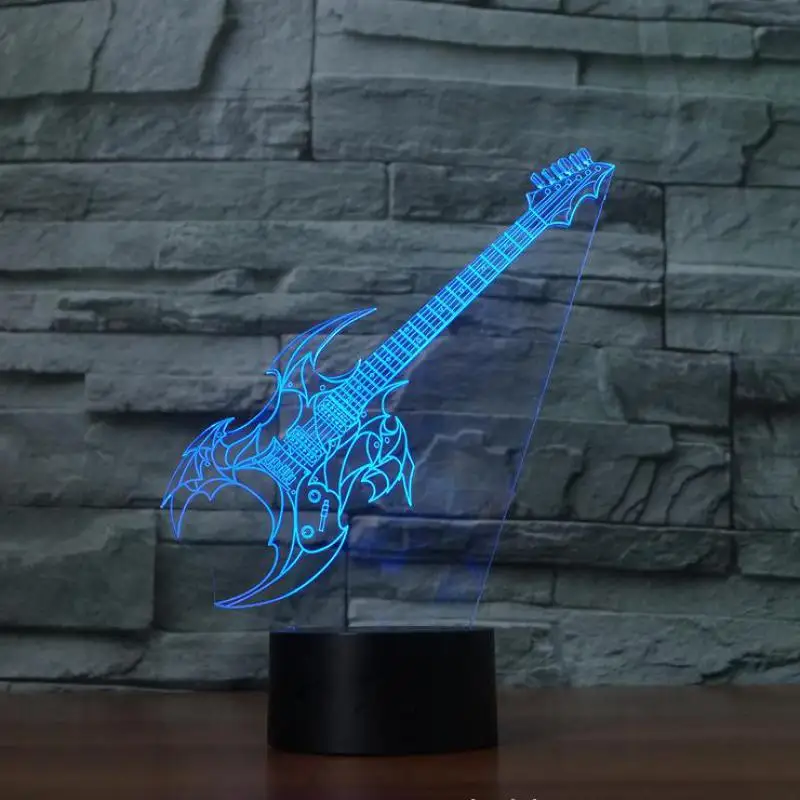 Guitar 3d Lamp Multi color Touch Charging Led Visual Led Night Light Lovely cartoon children's toys Gift Table Lamp
Guitar 3d Lamp Multi color Touch Charging Led Visual Led Night Light Lovely cartoon children's toys Gift Table Lamp