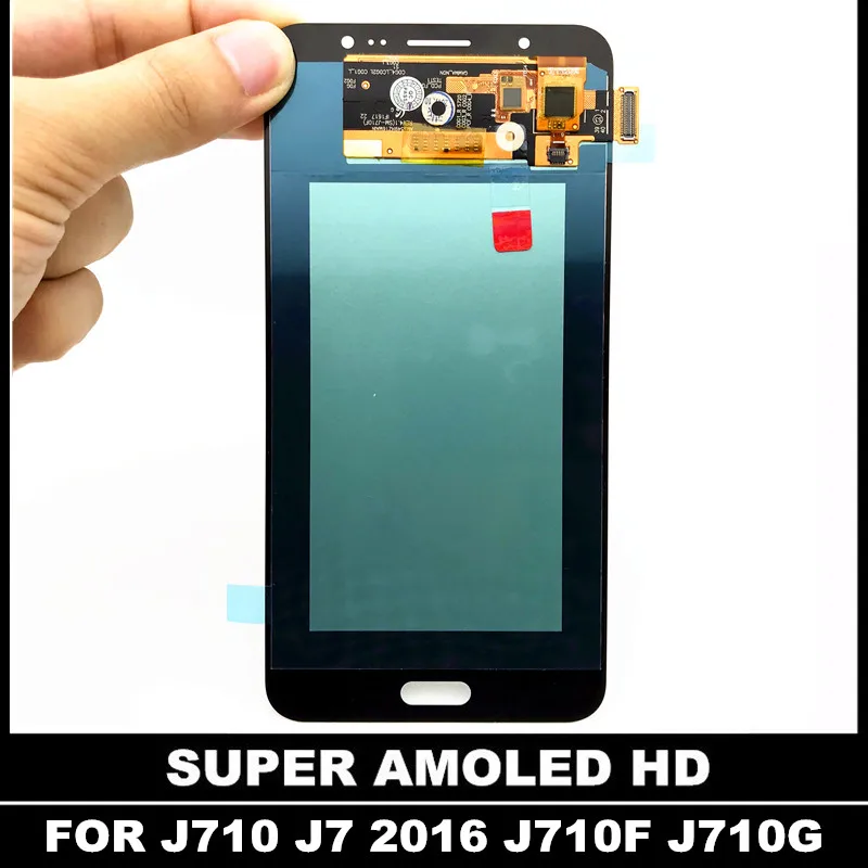 Замена AMOLED LCDs для Samsung Galaxy J7 2016 j710 J710FN J710F ЖК дисплей сенсорный дигитайзер