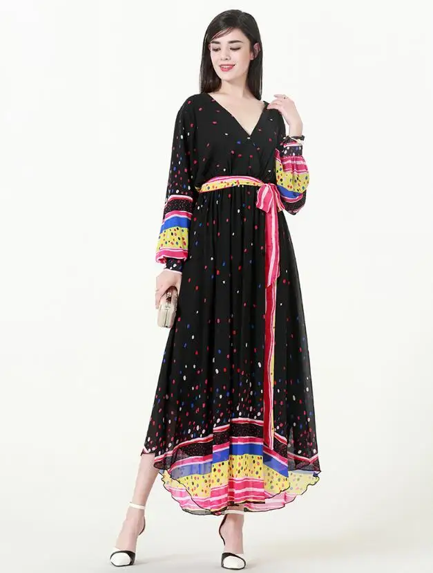 Women Plus Size Long Dress Eelgant Spring Fashion Designers Maxi Runway Dress Long Sleeve Vintage Print Casual Bohemian Dresses
Women Plus Size Long Dress Eelgant Spring Fashion Designers Maxi Runway Dress Long Sleeve Vintage Print Casual Bohemian Dresses
