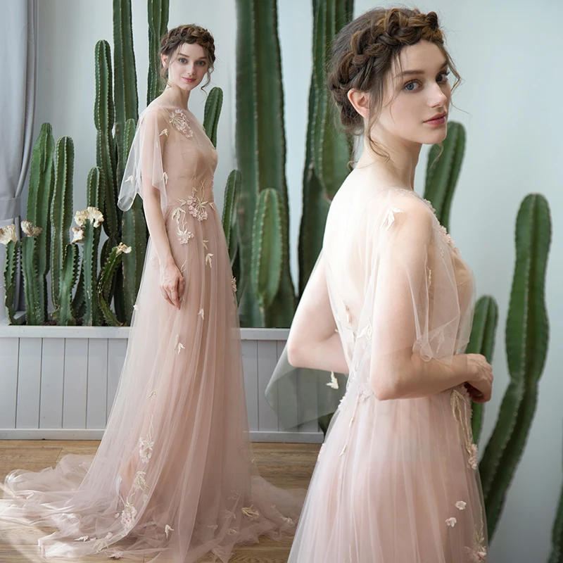 2020 Elegant Light Champagne Boho Embroidery Lace Dress for Wedding Princess Bridals Dresses Vestido De Noiva robe de mariage
2020 Elegant Light Champagne Boho Embroidery Lace Dress for Wedding Princess Bridals Dresses Vestido De Noiva robe de mariage