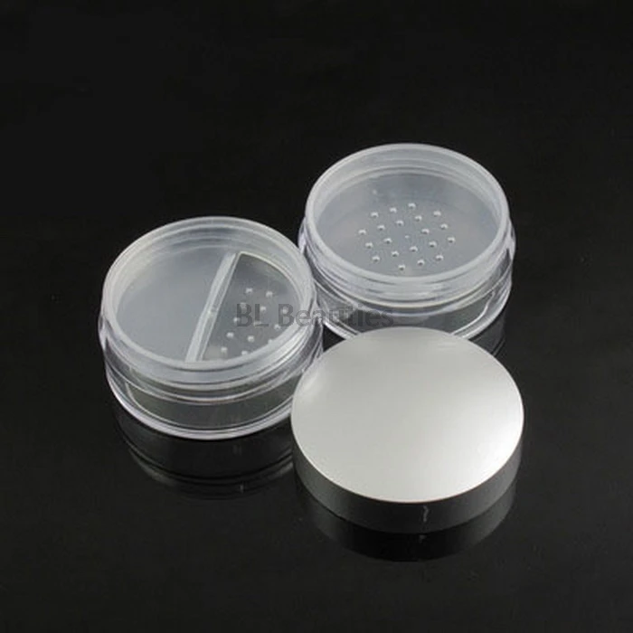 50ml AS Empty Loose Powder Makeup Jar Container Travel Sifter Box Cosmetic Refillable Cosmetic Jar Pot Case With Silver Lids
50ml AS Empty Loose Powder Makeup Jar Container Travel Sifter Box Cosmetic Refillable Cosmetic Jar Pot Case With Silver Lids