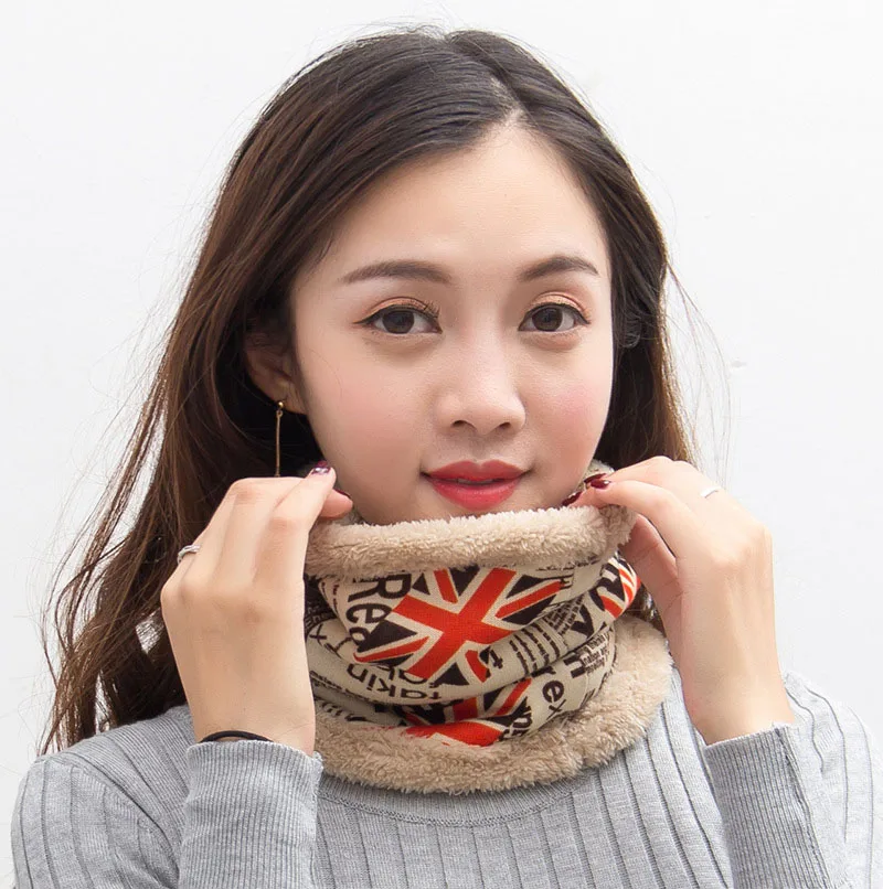 AudWhale искусственный кашемировый меховой воротник-шарф для женщин с принтом